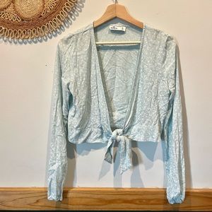 Hollister Floral Tie Crop Top